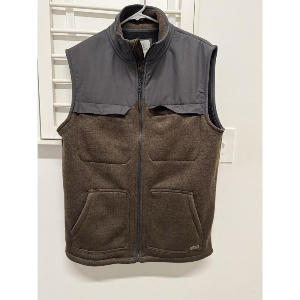 Ascend Vest Mens Size M Full Zip Fleece Lined Outdoor Layer Pockets Warm